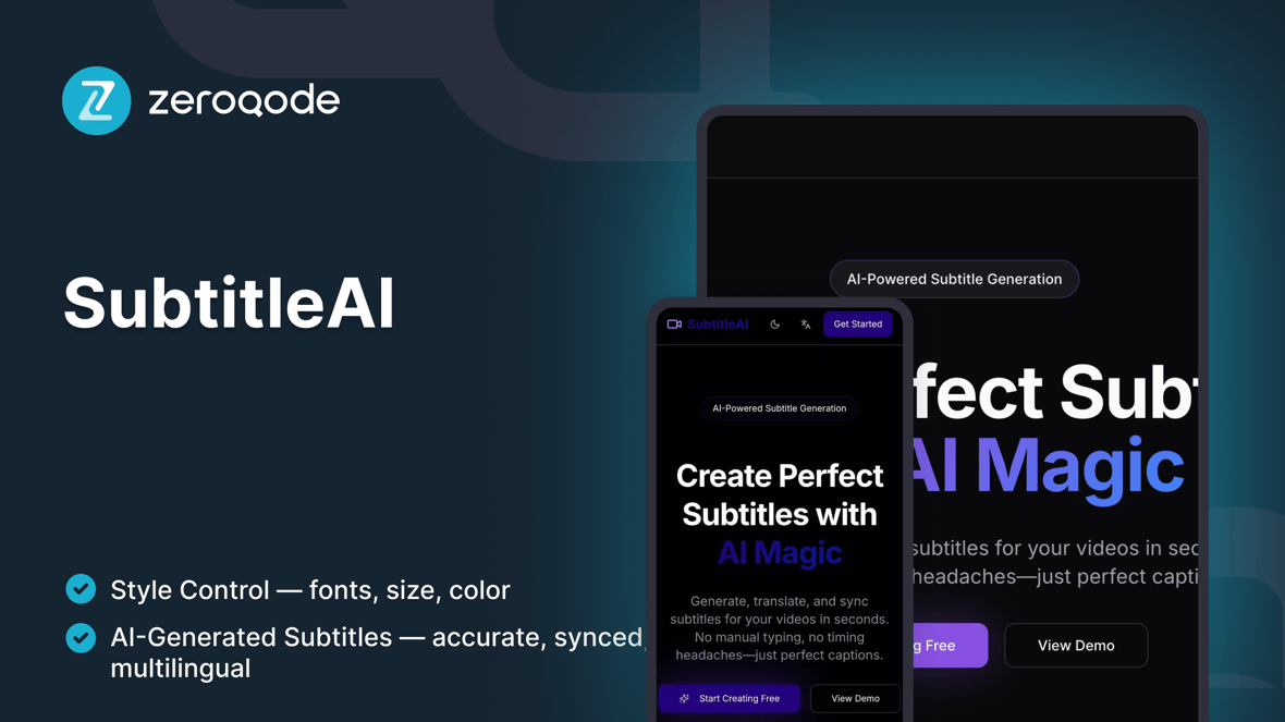 SubtitleAI screenshot